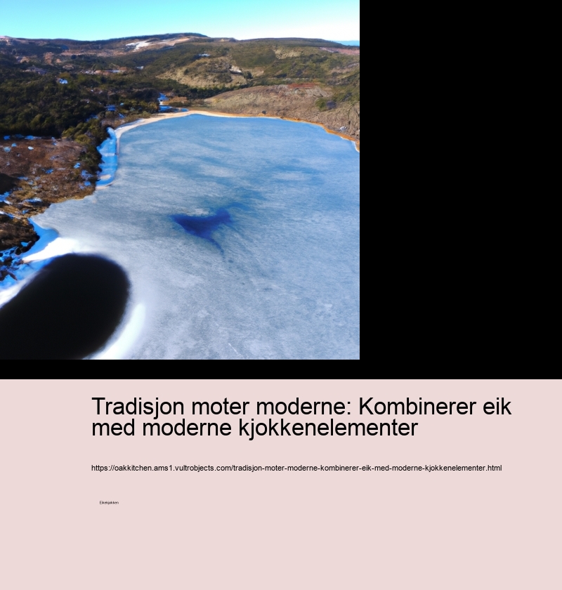 Tradisjon moter moderne: Kombinerer eik med moderne kjokkenelementer